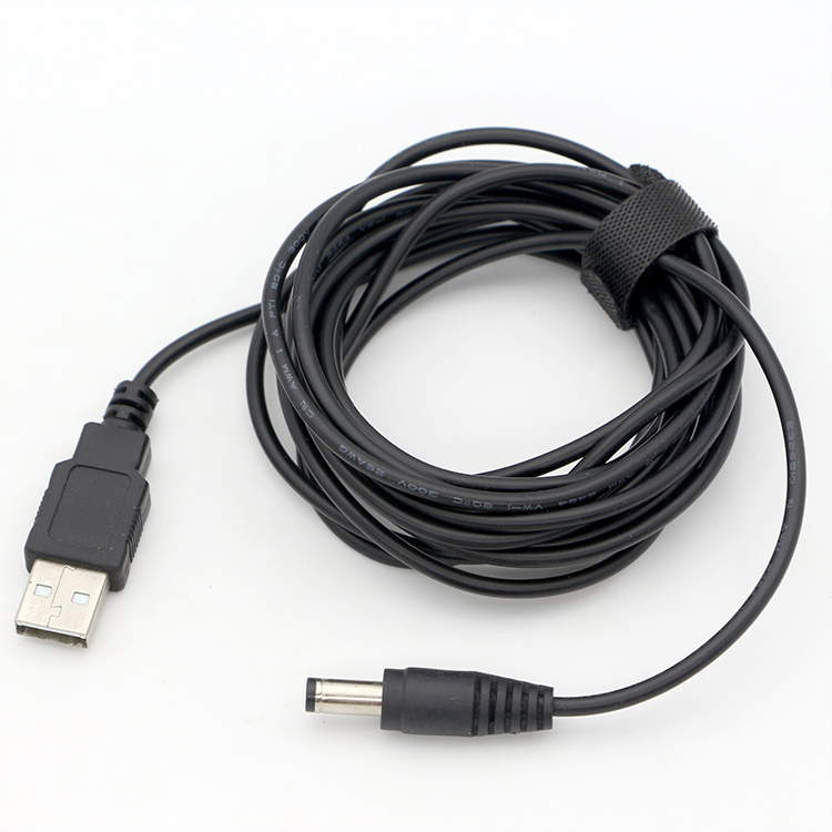 1M 2A 5V USB to DC 5.5x2.1mm Barrel Jack Power Charger Cable for Led Light Lamp Speaker Fan Tablet Camera Router TV Box