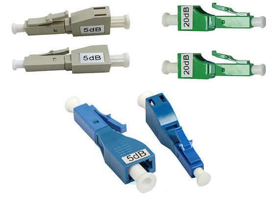 Professional LC MM 5 dB Attenuator Fiber Optic with High Realibility