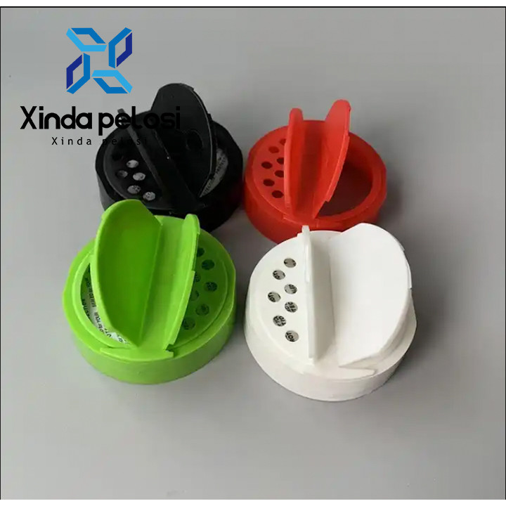 OEM Injection Mould Plastic Double Opening Caps Glitter Shaker Bottles Flip Top Closures