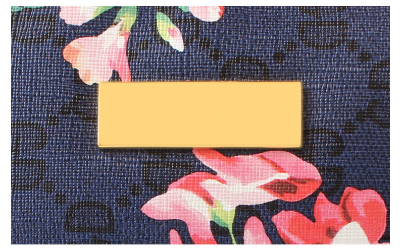 Waterproof Floral Printed Canvas Custom Cosmetic Bag