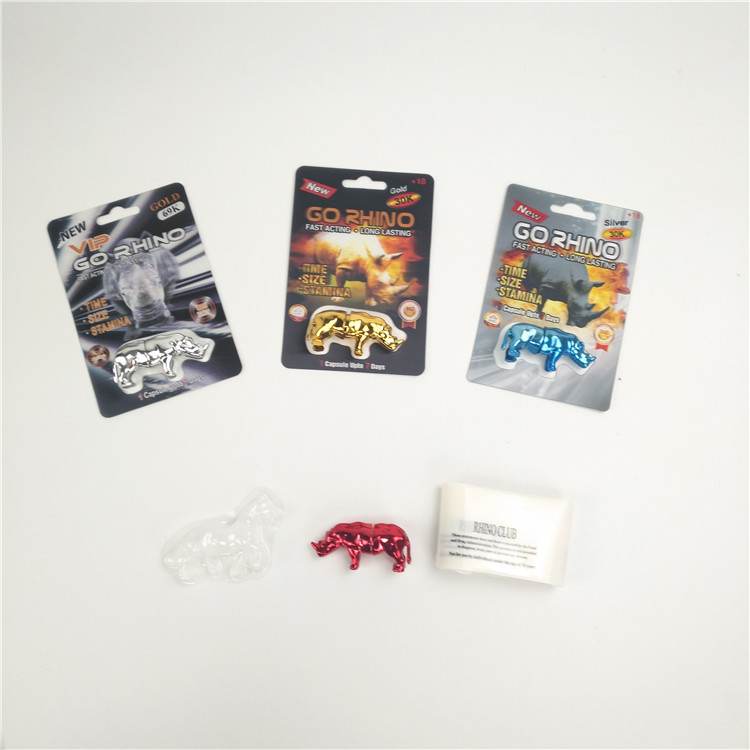 Newest Mamba Black Horse Super Panther 3D Card For Packing Male Enhancement Pills Rhino 600K 700K Platinum Sex Pill Pack