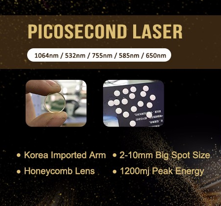 3000w picolaser Tattoo Removal Machine 500-800ps Hydro Dermabrasion