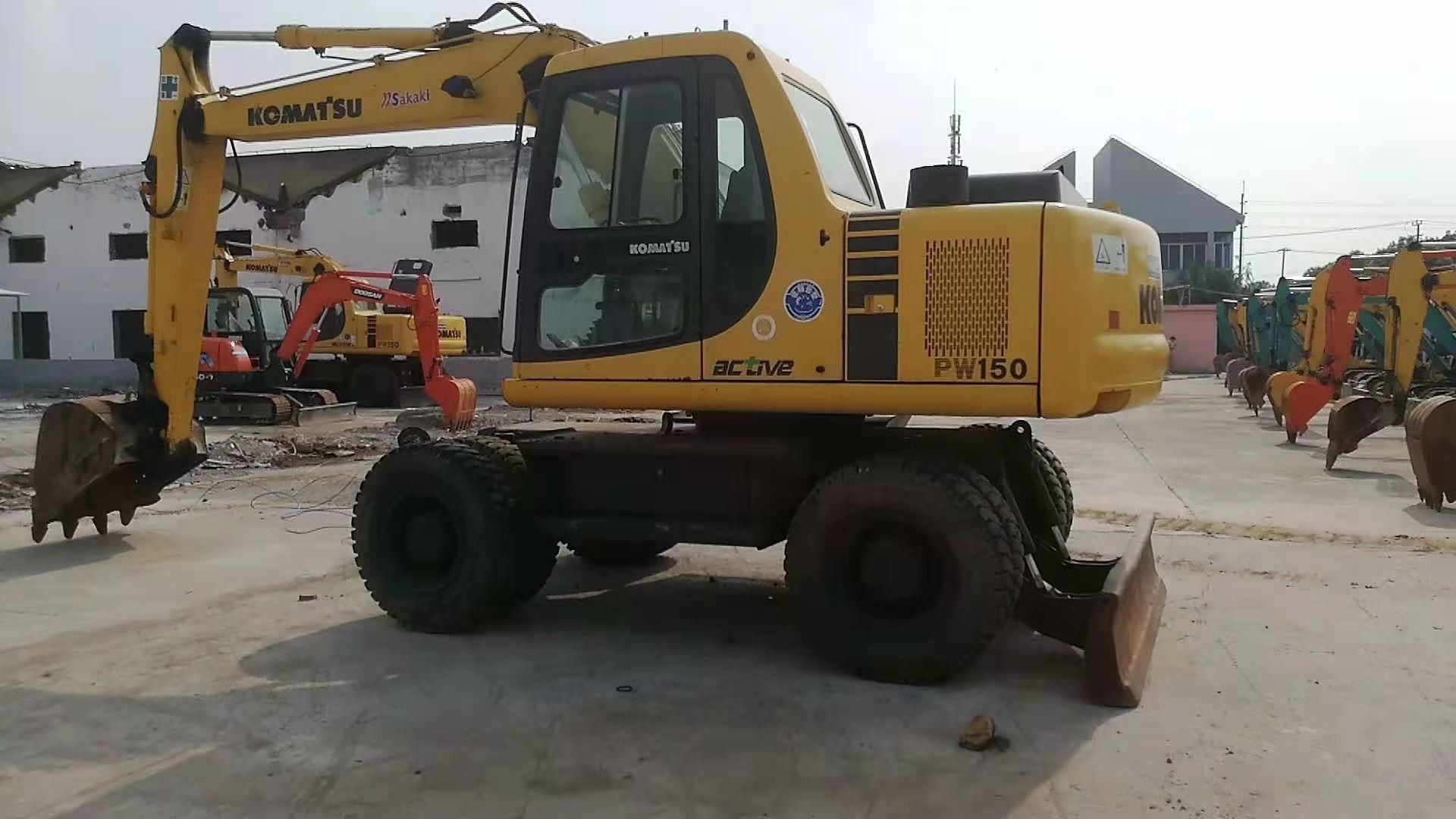 0.97m3 Bucket PW160-7 16 Ton Used Komatsu Excavator