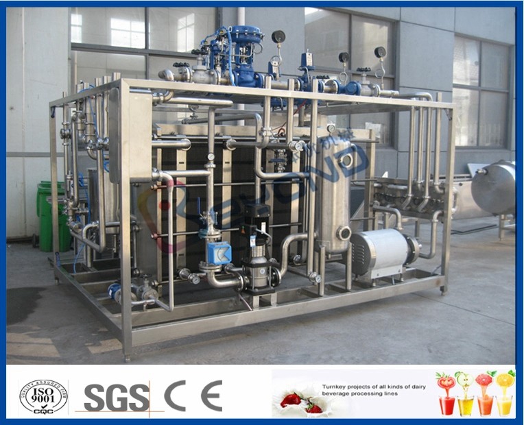 CE High Heat Treatment Pasteurizing Milk Machine For Milk Pasteurization Process
