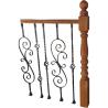 Buy cheap ODM Wrought Iron Guardrail Garden Fences Iron Banister Railing from wholesalers