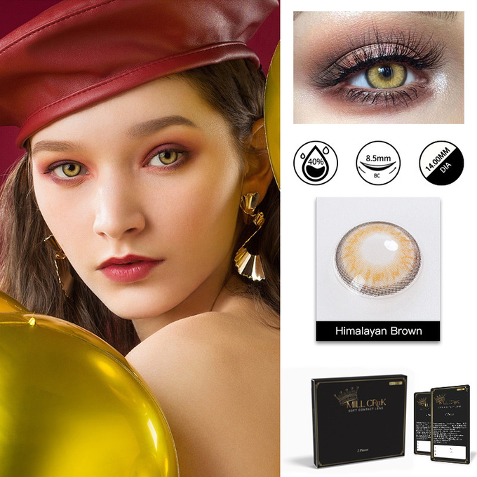 Himalaya Grey Blue 14mm Contact Lens Yearly For Costume