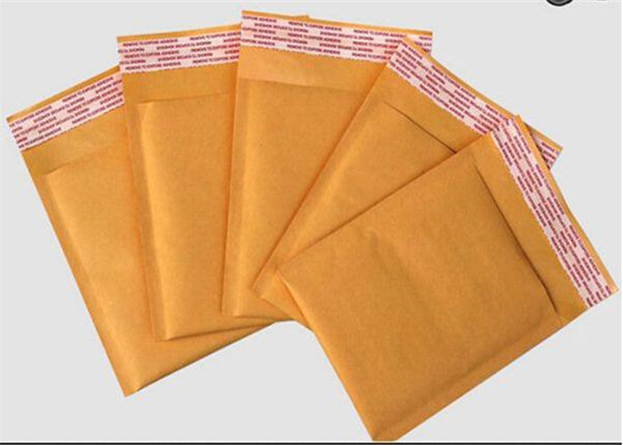Eco Friendly Kraft Shipping Envelopes With Bubble Wrap Inside Custom Size