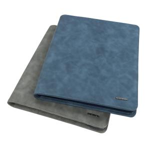 Multipurpose Leather Binder Portfolio , Portable Zipped Conference Folder