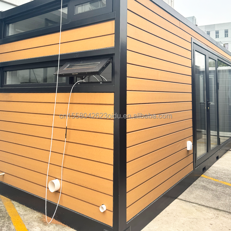 Chinese Design Style EU 20ft Wooden Houses Garden Prefabricated Houses Modern luxury prefab house Steel Structure