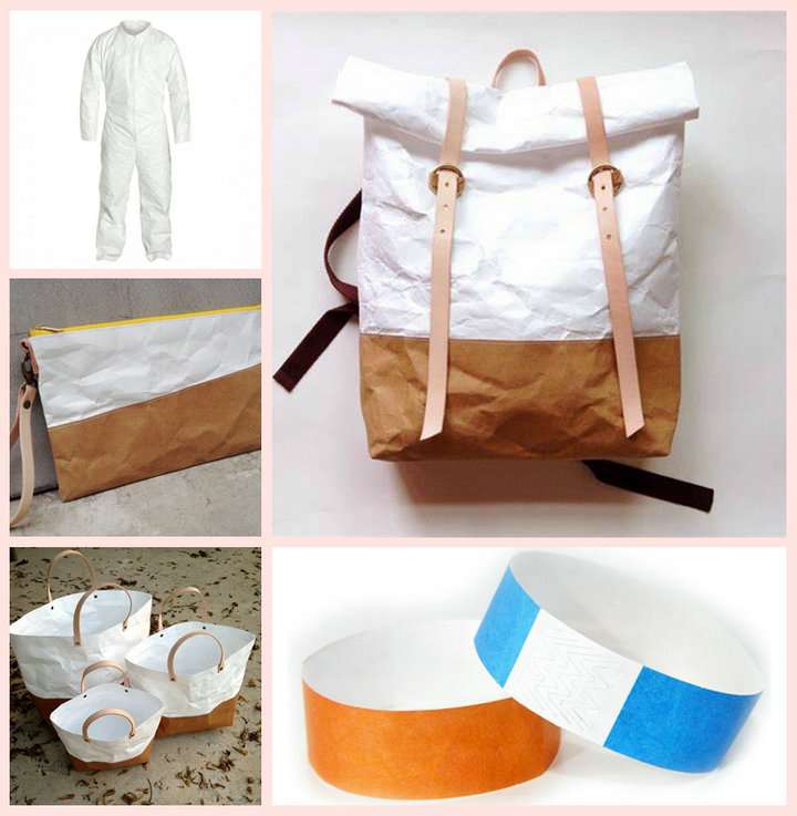 1056D 1070D 1073D NonTearable Waterproof Tyvek Paper For Lady's Pouch 