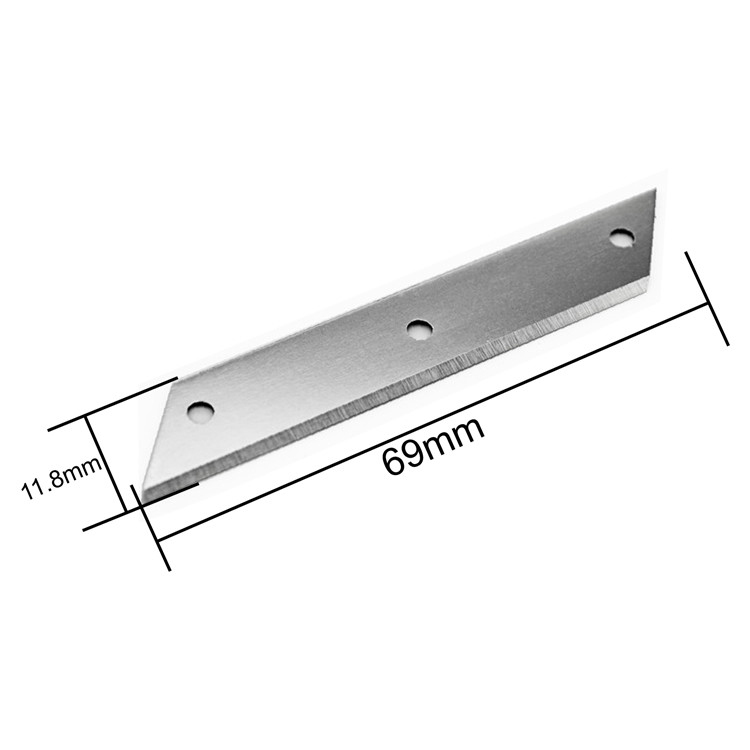 High Carbon Stainless Steel Slicer Blade For Potato Processing Food Processing Knives 106x19x0.4mm
