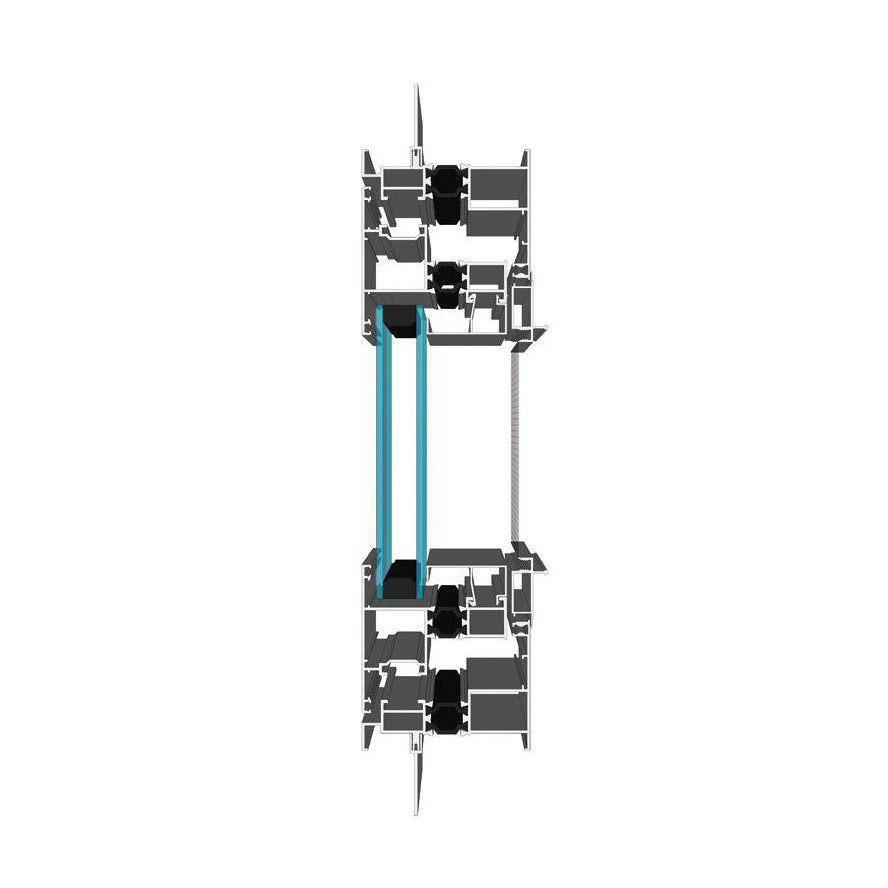 Aluminum Glass Inswing Casement Window PVC Triple Glazed Windows
