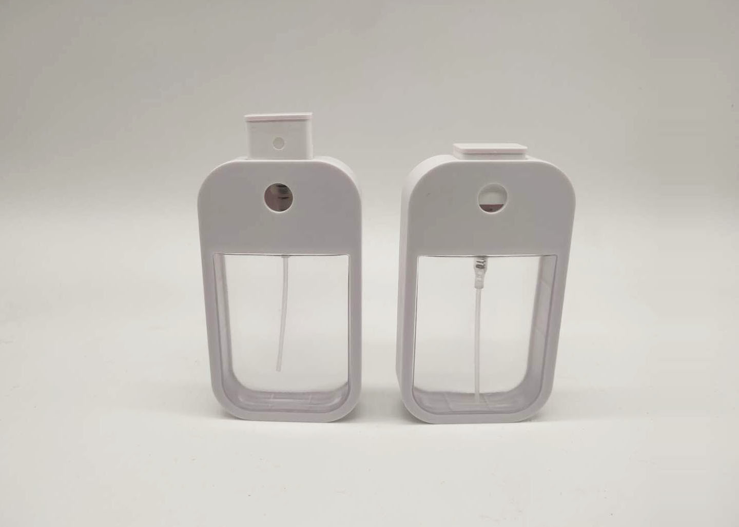 Transparent 30ml Plastic Cosmetic Bottles With Spray Pump