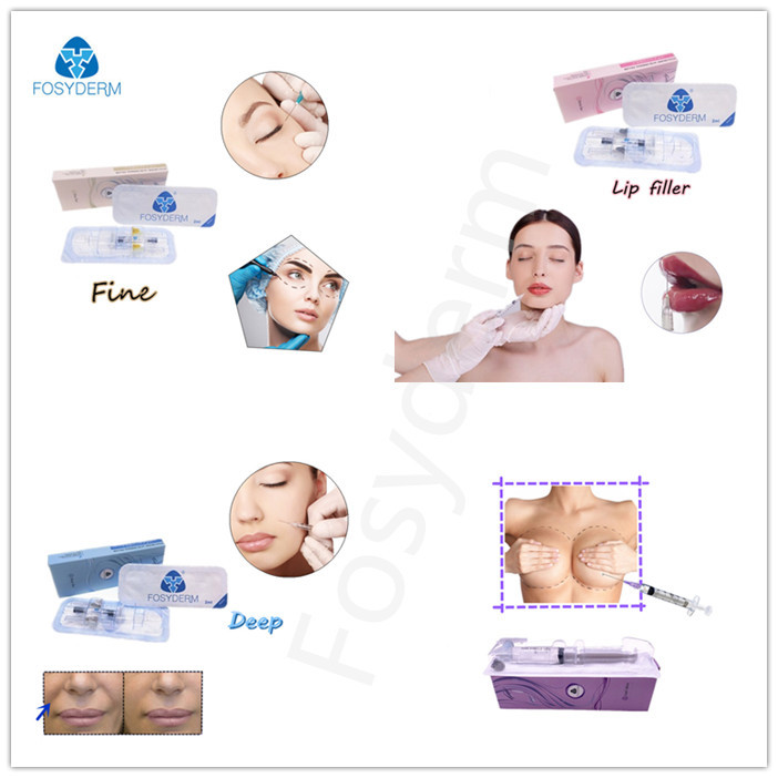 Lip Nose Chin Fullness Crosslinked HA Hyaluronic Acid Injectable Filler 24mg / Ml