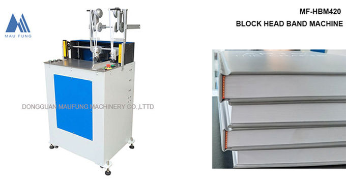 Maufung Head And Tail Band Pasting Machine Hard Cover Book Making Machine MF-HBM420