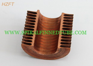 High Heat Exchanging Finned Copper Tubing For Water Boiler / Gas Wall Hanging Heater