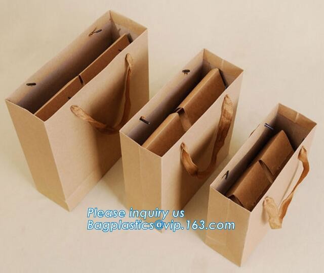 Customized promotional Paper Wine Bag/Gift Wine Bag for Wine,Carry Packaging Custom Print Paper Wine Gift Bags with Hand