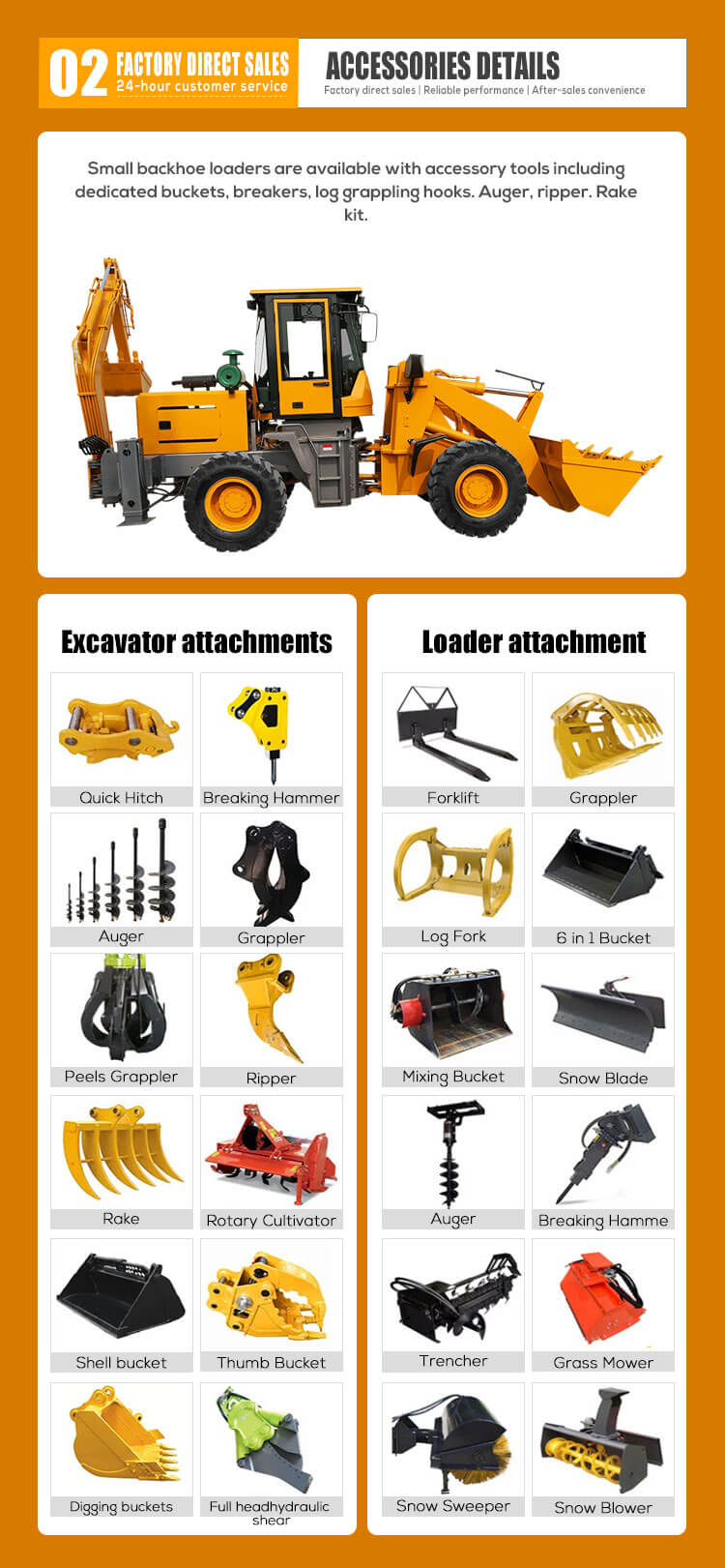 HQ-WZ-25-30 4x4 Hydraulic Excavator Loader Integrated Machine Wheel Mini Backhoe Loader
