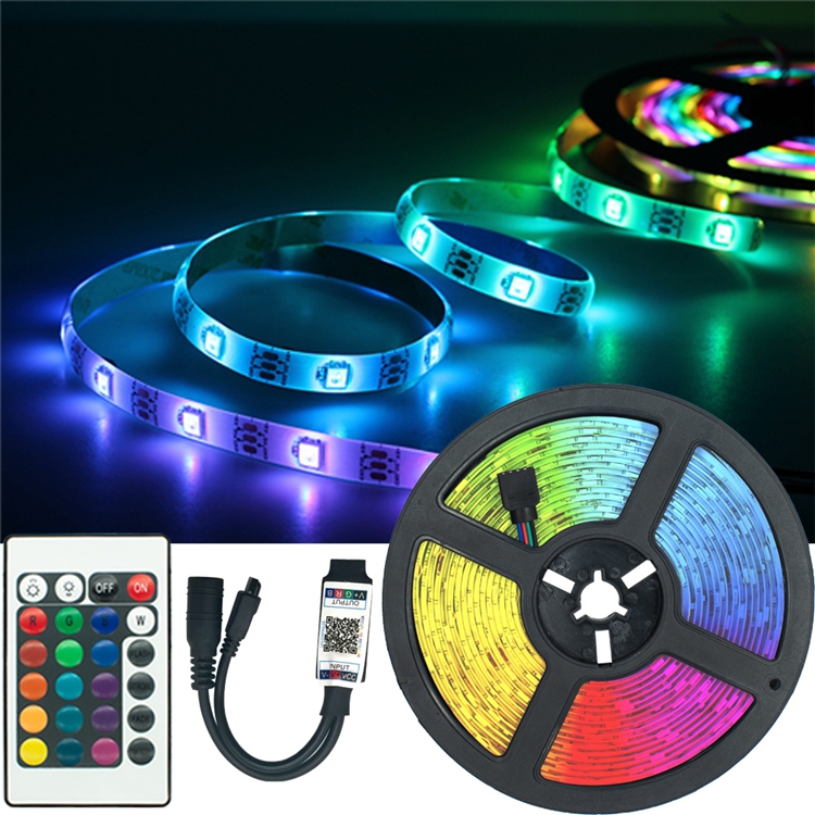 60leds / Meter Remote Control LED Strip Light For TV Backlight Bedroom Decortion