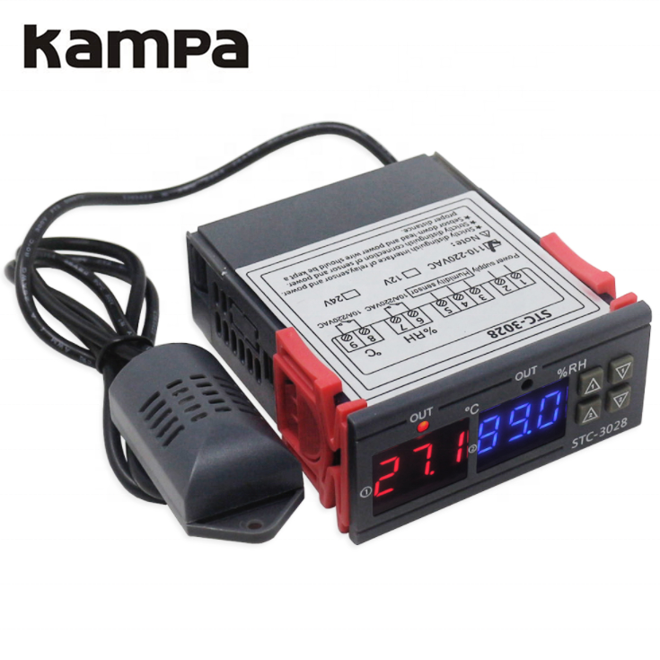 Digital Thermoregulator Incubator AC 110V-220V STC-3028 Thermostat Hygrostat Temperature Humidity Controller
