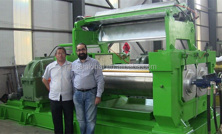 450mm Roll Diameter 55kW Motor Power Rubber Mixing Mill for 6-24 inch Rubber Compound