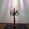 Buy cheap 9 Arm Crystal Candelabra Black Candle Stand Wedding Table Centerpieces from wholesalers