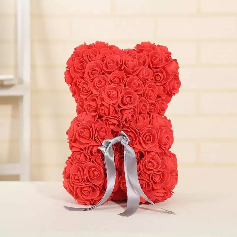 Popular and Premium wholesale Foam/PE Rose Bear For Valentines Day Gifts