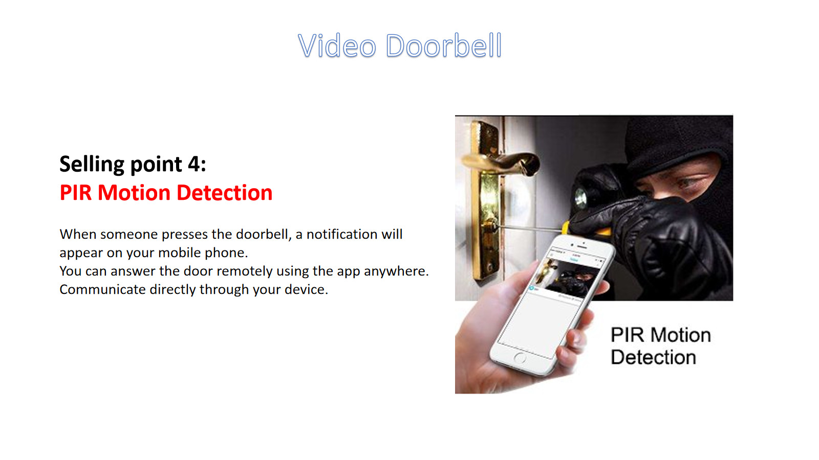 HFSecurity RD01 Wide Angel WIFI VIsua Real Time Two Way Audiol Door Bell