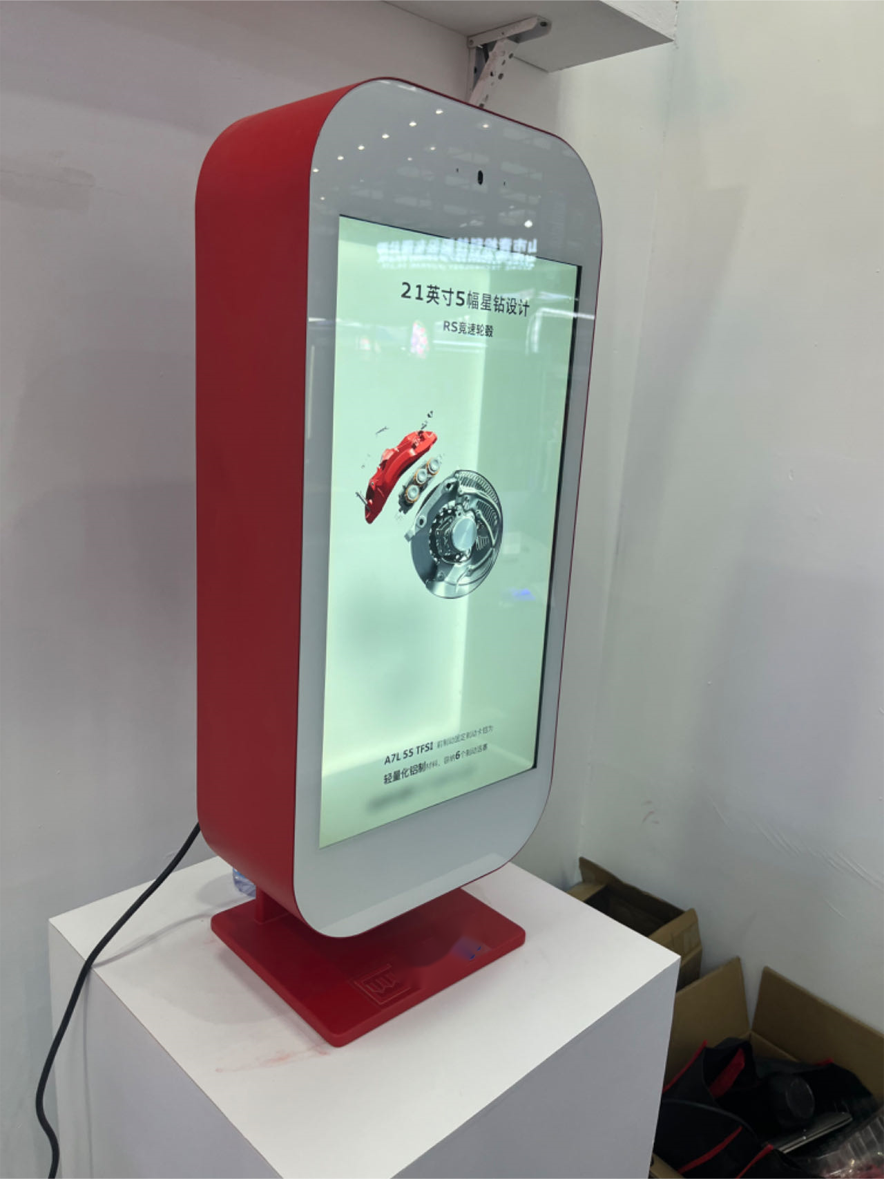 21.5/32/55/86 Inch Transparent LCD Display Box With Interactive Touch Screen Hologram Boxes
