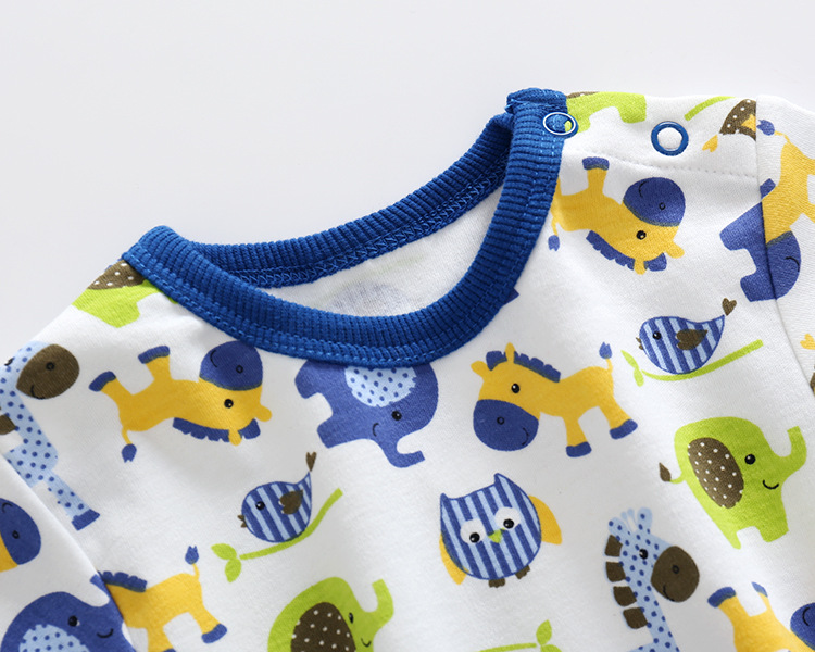 Soft Cute Newborn Baby Clothes Short Sleeve Bodysuit Baby Boys And Girls
