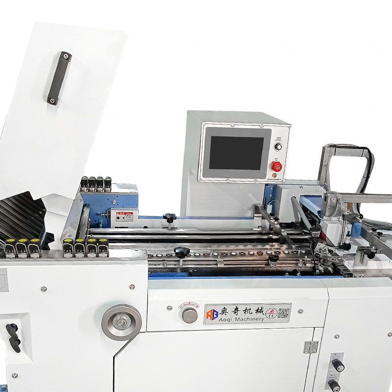 6 Buckle Plate Large Format Paper Folding Machine 530mm Silent Belt Driving Type