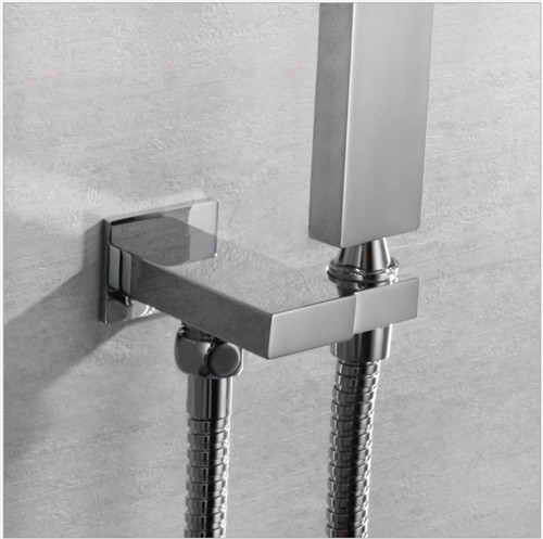 Easy Install Shower Wall Faucet Wear / Corrosion Resistant With Colorful LED Light