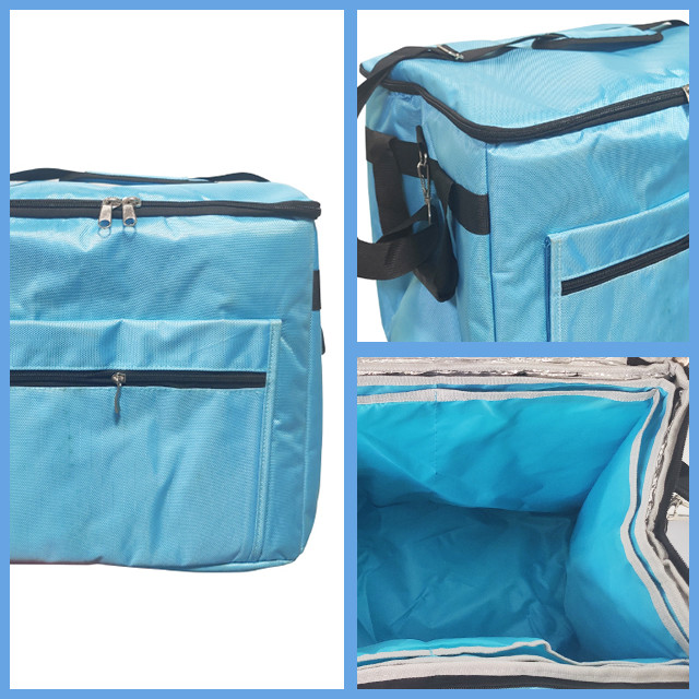 Green 33L Custom Soft Coolers Logistic Medical Cold Chain Bag