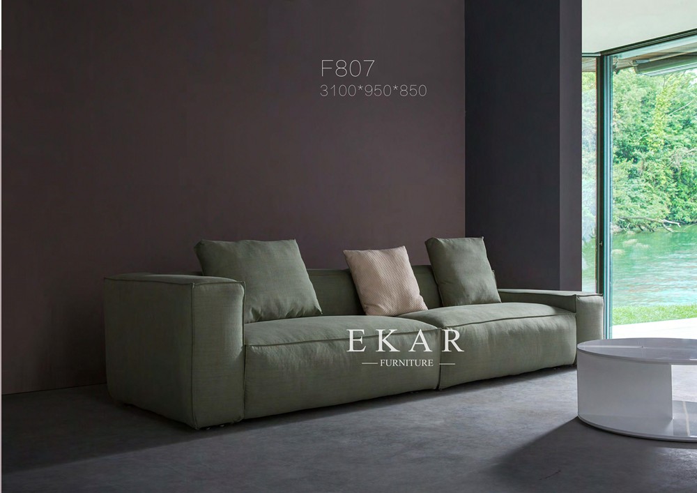 Fashion Modern Style Upholstery Metal Frame Leather 1+ 3 Seater Sofa set