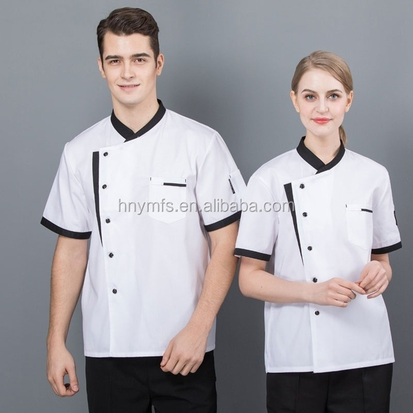 Personalized Customized Kitchen Chef Uniform Tops Anti Pilling Breathable