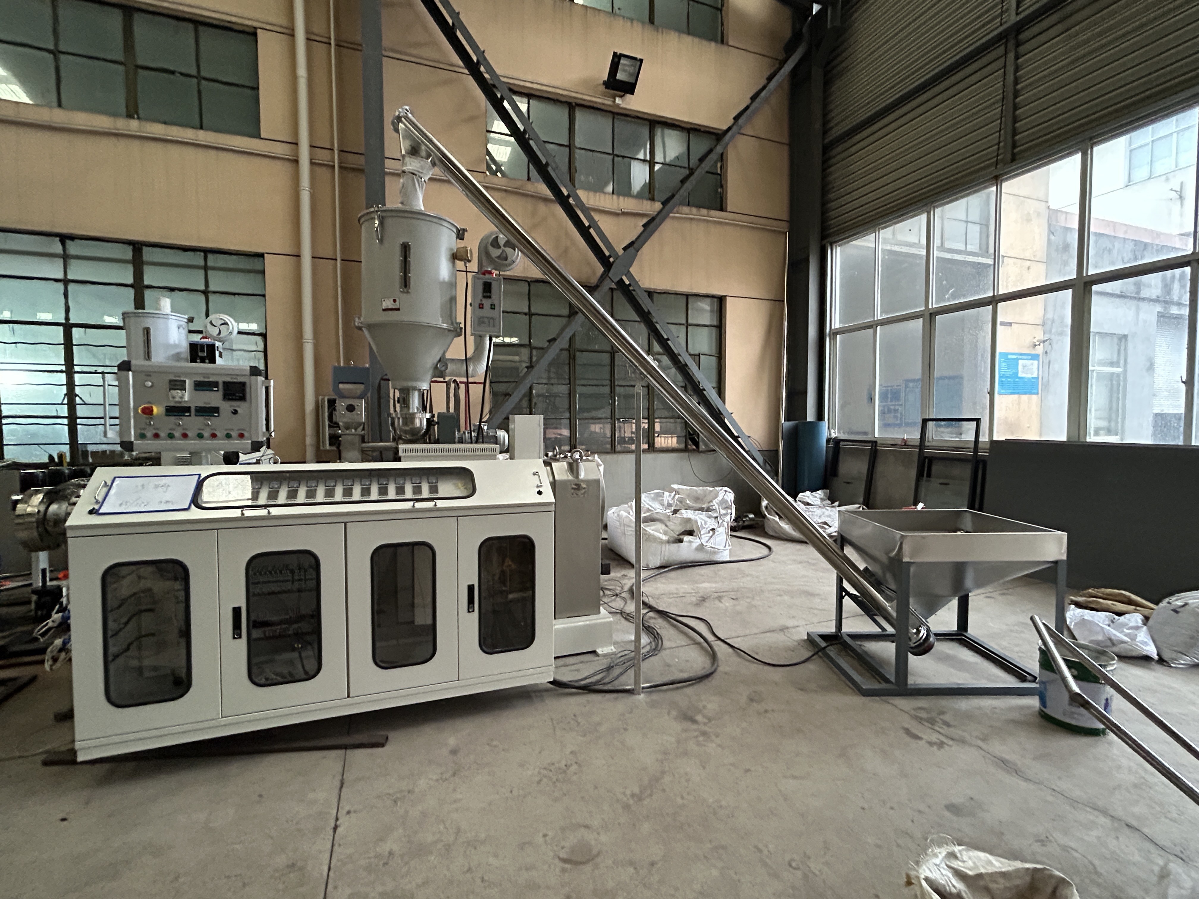 Reliable Wpc Profile Extrusion Line Energy Saving Motors Precise Temperature Control System