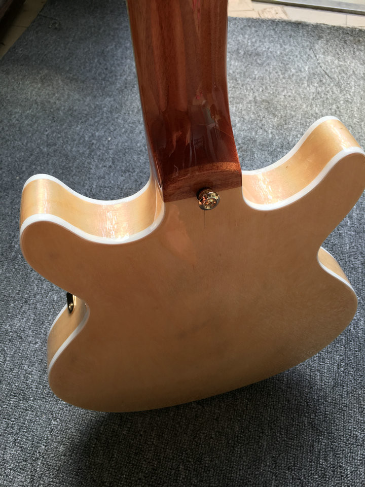 Custom Hollow body 339 Jazz Electric Guitar IN natural Custom any color guitars China Factory