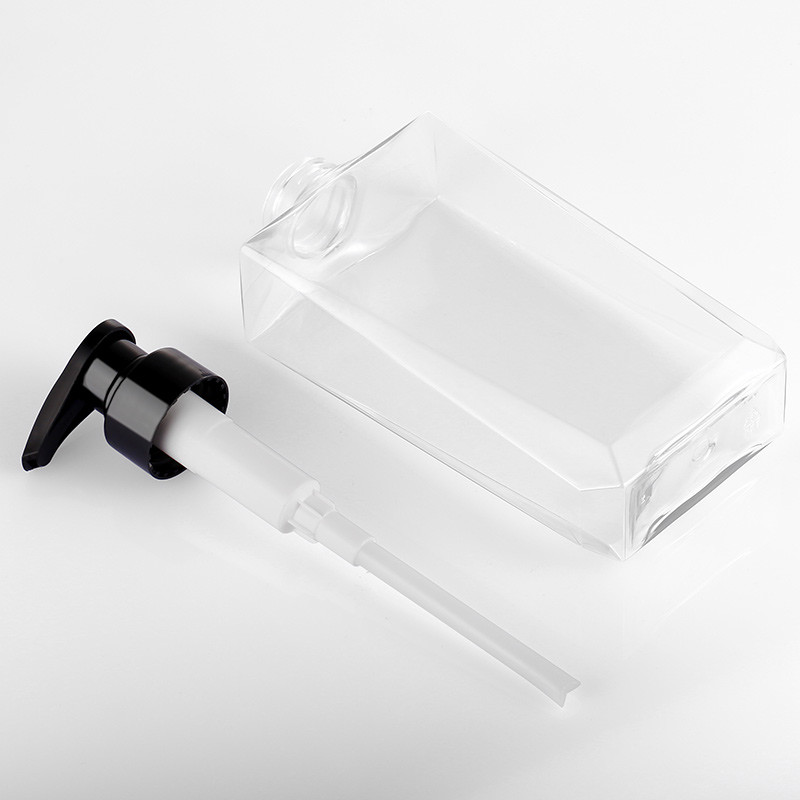 Recycled 300ML 500ML Clear Normal Regular Plastic Shampoo And Conditioner Body Pump Bottle
