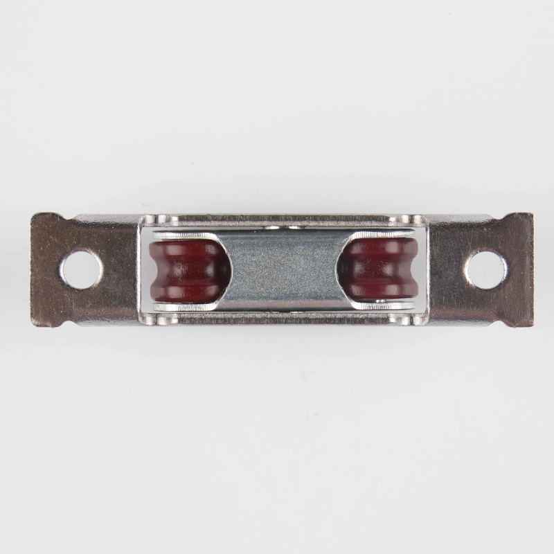 Hotel Villa Apartment Office Building 65mm Nylon Wheel UPVC Double Sliding Window Roller