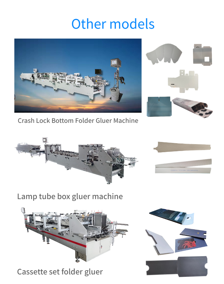 Fully Automatic Cardboard Box Folder Gluer Machine with Video Outgoing-Inspection