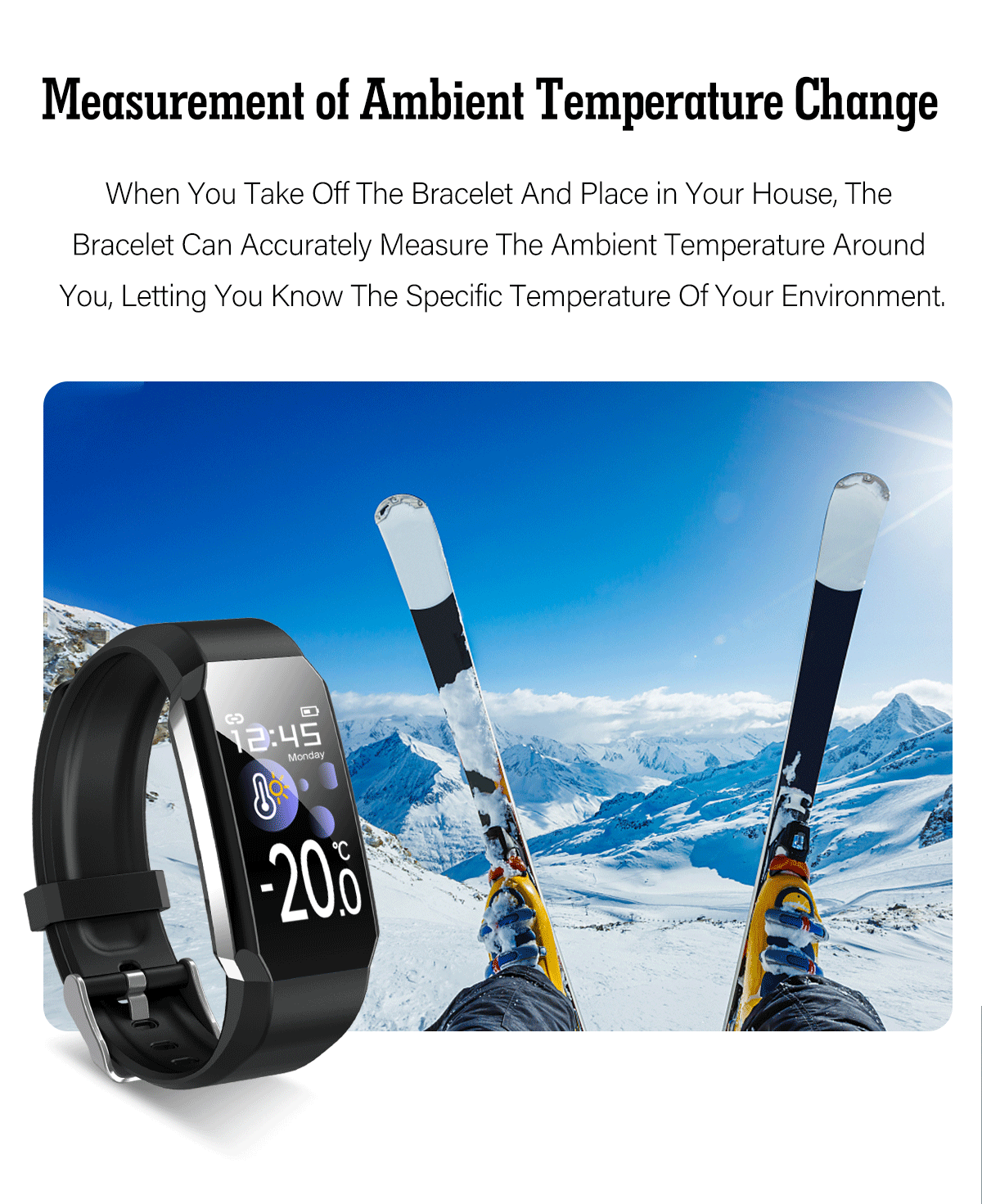 105mAH Battery Full Touch Smartwatch IP67 health tracking bracelet