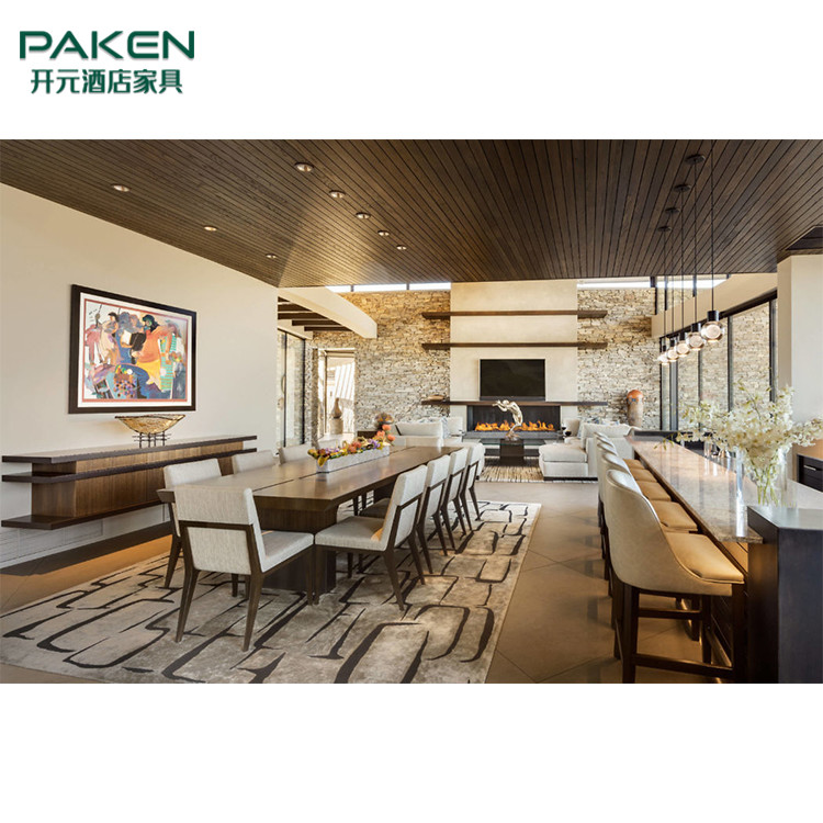 Warm And Exotic Style Customize Modern Villa Furniture Living Room Furniture