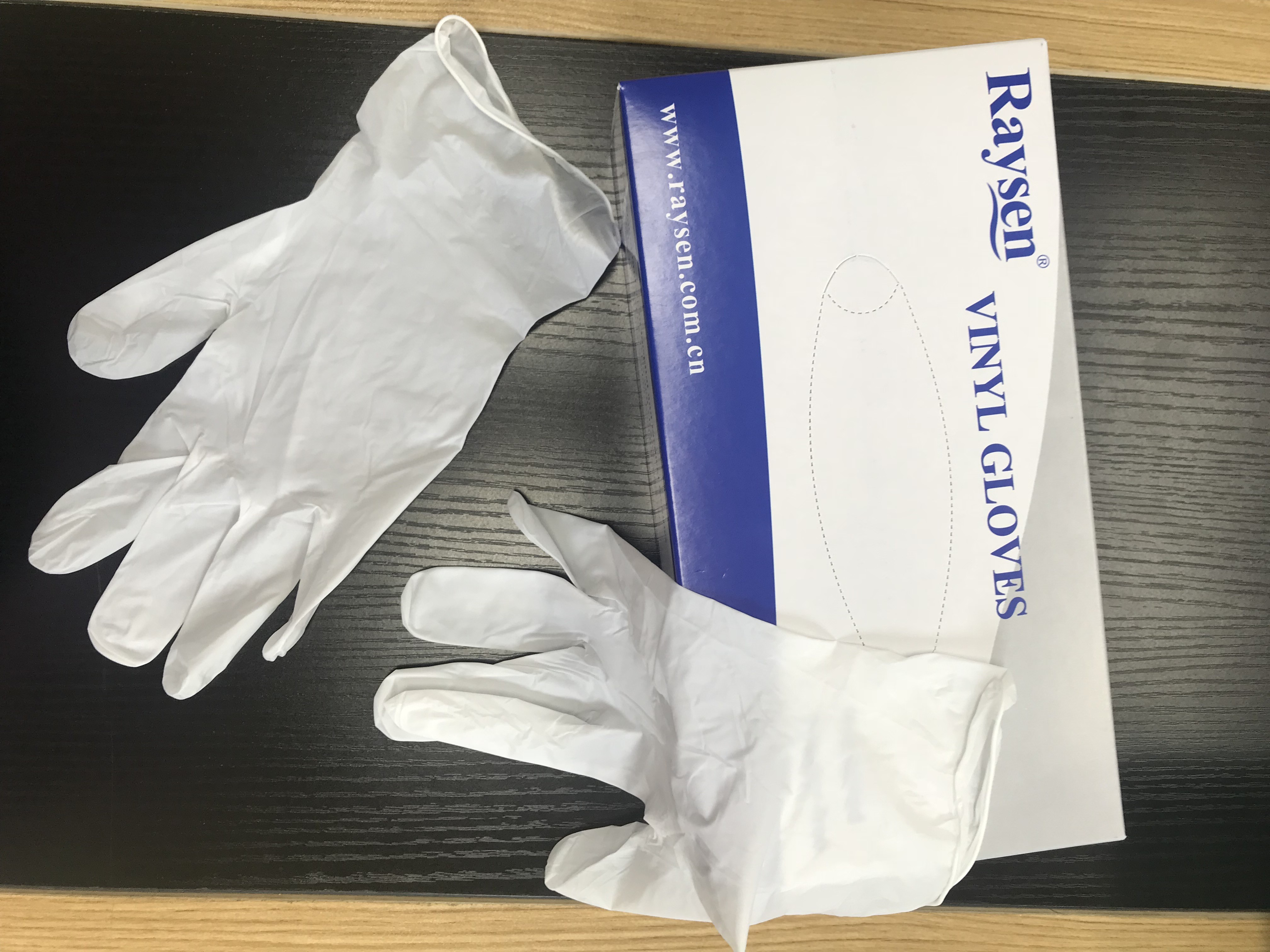 White Latex Free Powder Free Disposable Gloves S - XL Size PVC Material