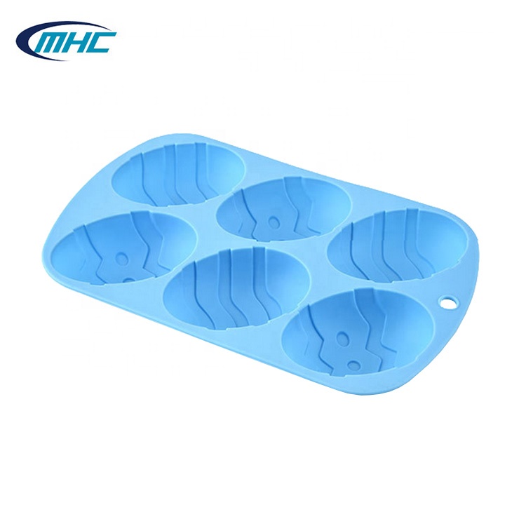 Food Grade Cake Silicone Molds Diy Handmade Easter Egg Shaped Cake Mould