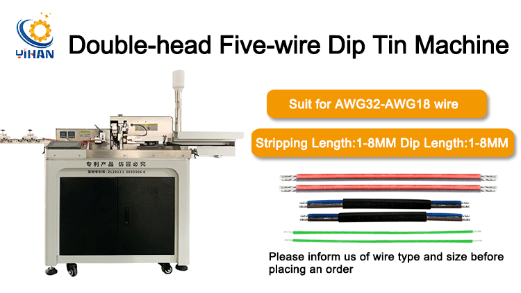 Welding Terminal Mirco 160kg Double Ends Wire Cut Strip Twist Dipping Machine