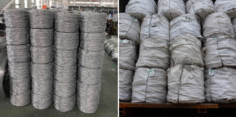 Double Twisted Q235 4 Points Steel Barbed Wire Security Protection
