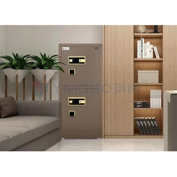 95kg Smart Home Safe Fingerprint Lock Double Door YB/RS-120D Coffee