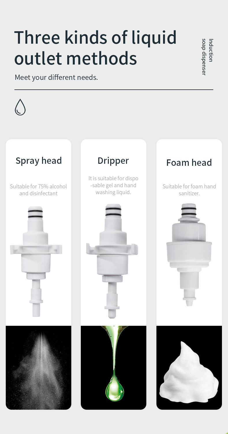 KZ208E Hygiene Infrared Sensor Activated Soap Dispenser 1000ml For No Touch Washing