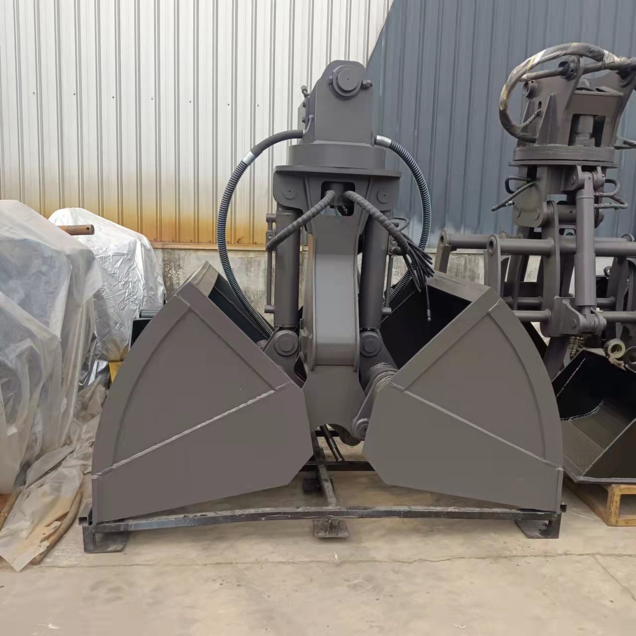 Construction Excavator Rock Bucket Crane Clamshell Bucket Q345B Q690B MN 0.5 -1.5M3