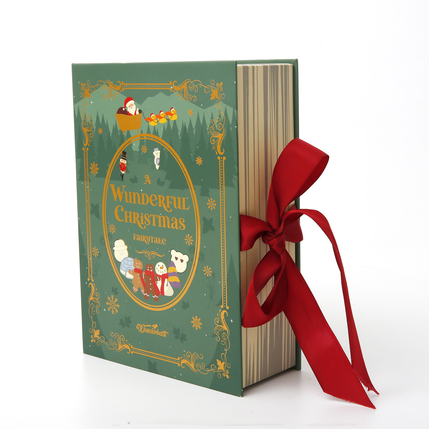 Ribbon Magnetic Closure Luxury Gift Boxes Offset Printing